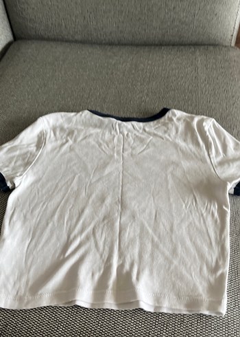 Kadın Beyaz Kısa Kollu Baskılı Tişört - Görsel 3