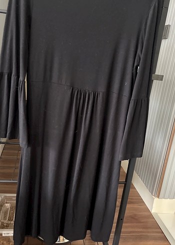 Uzun Kollu Siyah Uzun Elbise - Görsel 5