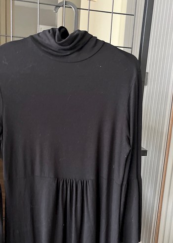 Uzun Kollu Siyah Uzun Elbise - Görsel 3