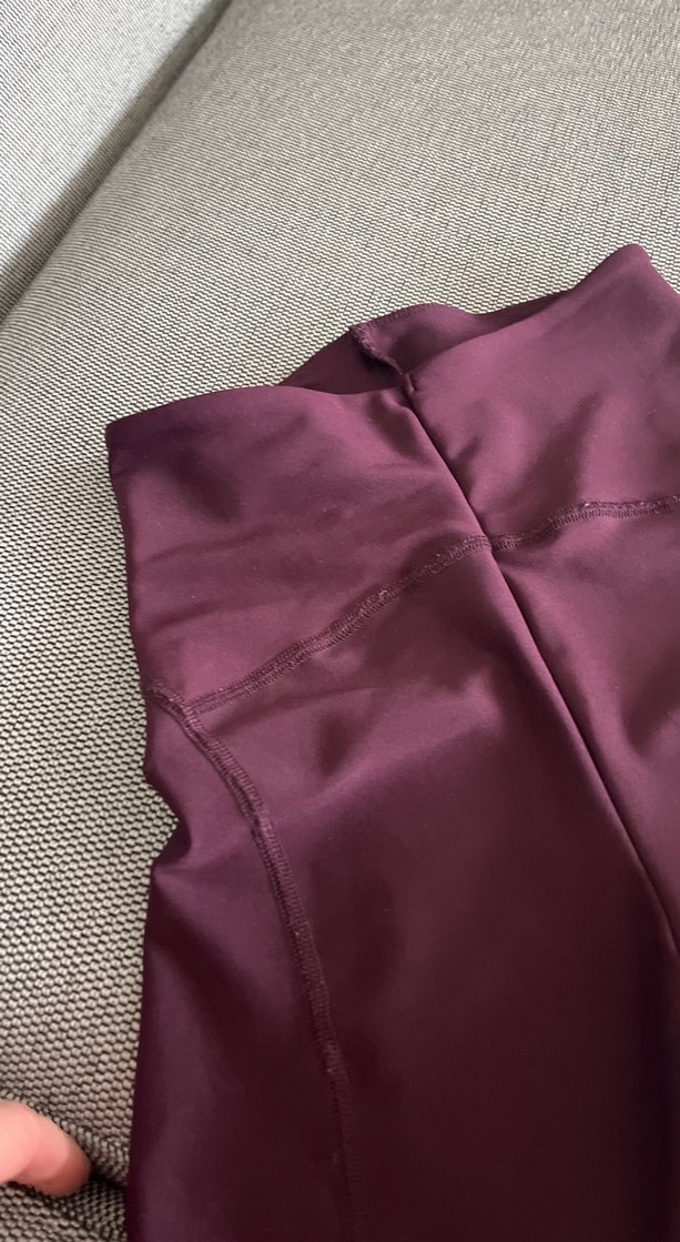 Bordo Yüksek Bel Kadın Şort - Görsel 3