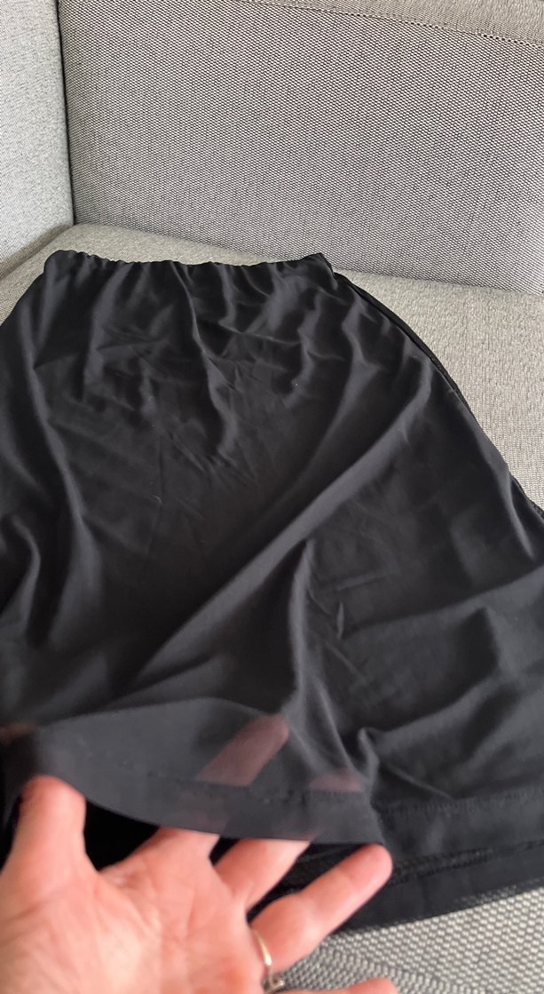 Drapeli Siyah Uzun Kadın Etek - Görsel 4