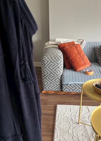 Püsküllü Siyah Uzun Keten Etek - Görsel 5