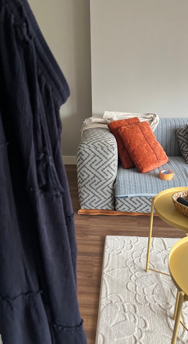 Püsküllü Siyah Uzun Keten Etek - Görsel 5