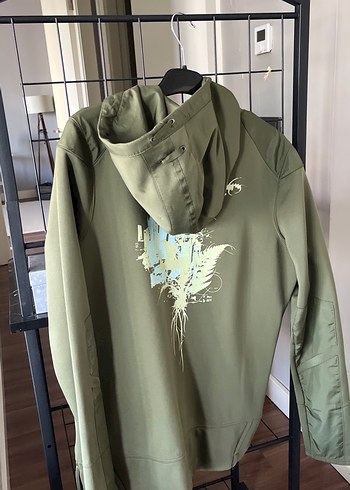 l Beden Fermuarlı Yeşil Erkek Sweatshirt