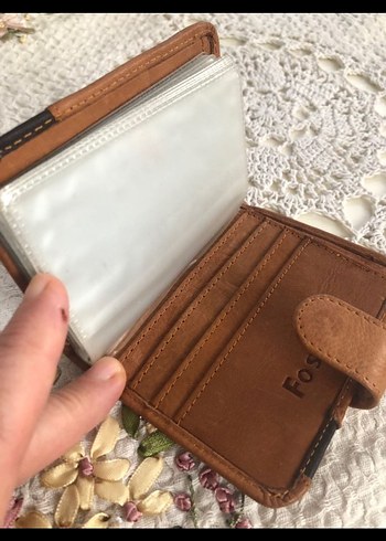 Fossil Kahverengi Deri Cüzdan - Görsel 3