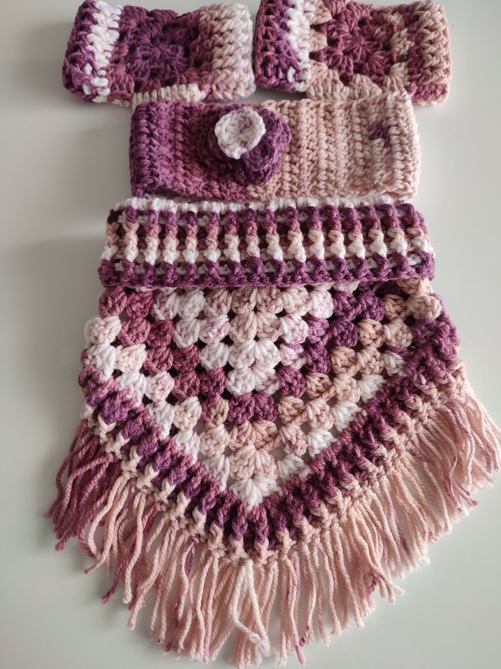 Çocuklar ve genc yetişkinler için  Boyunluk,Eldiven, Saç Bandi - Görsel 4