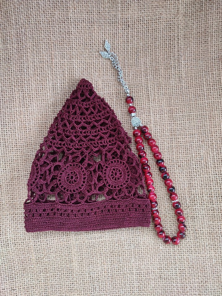 Bordo Bohem Erkek Tesbih
Namaz Takkesi - Görsel 2