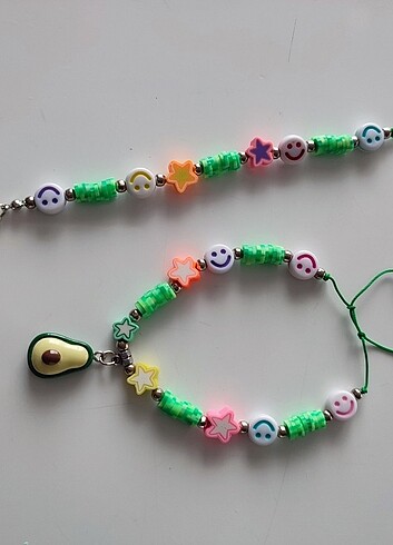 Telefon askısı,çanta charm ve bileklik  - Görsel 2