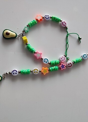 Telefon askısı,çanta charm ve bileklik  - Görsel 3