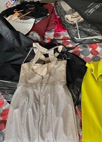40 Beden Abiye elbise vizon partılı