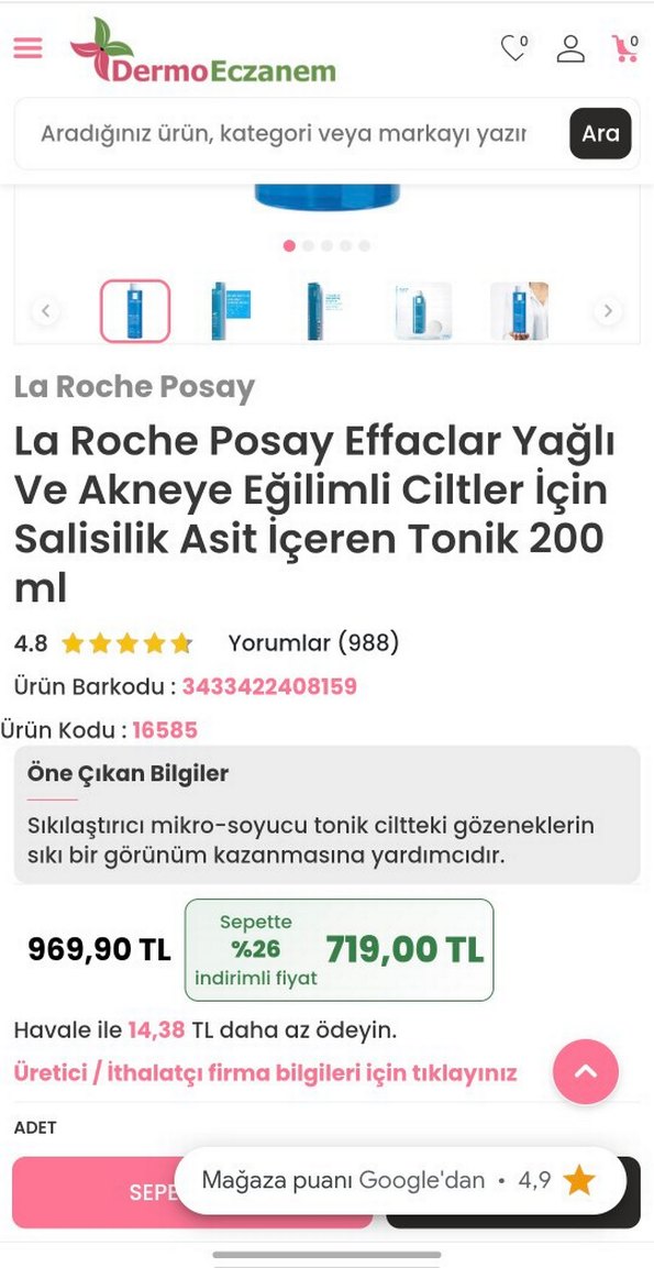 La Roche-Posay Effaclar Arındırıcı Köpük Jeli - Görsel 5