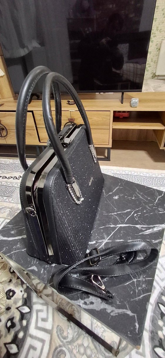 Siyah Parlak Rock Punk Kadın Kol Düğmeleri - Görsel 4