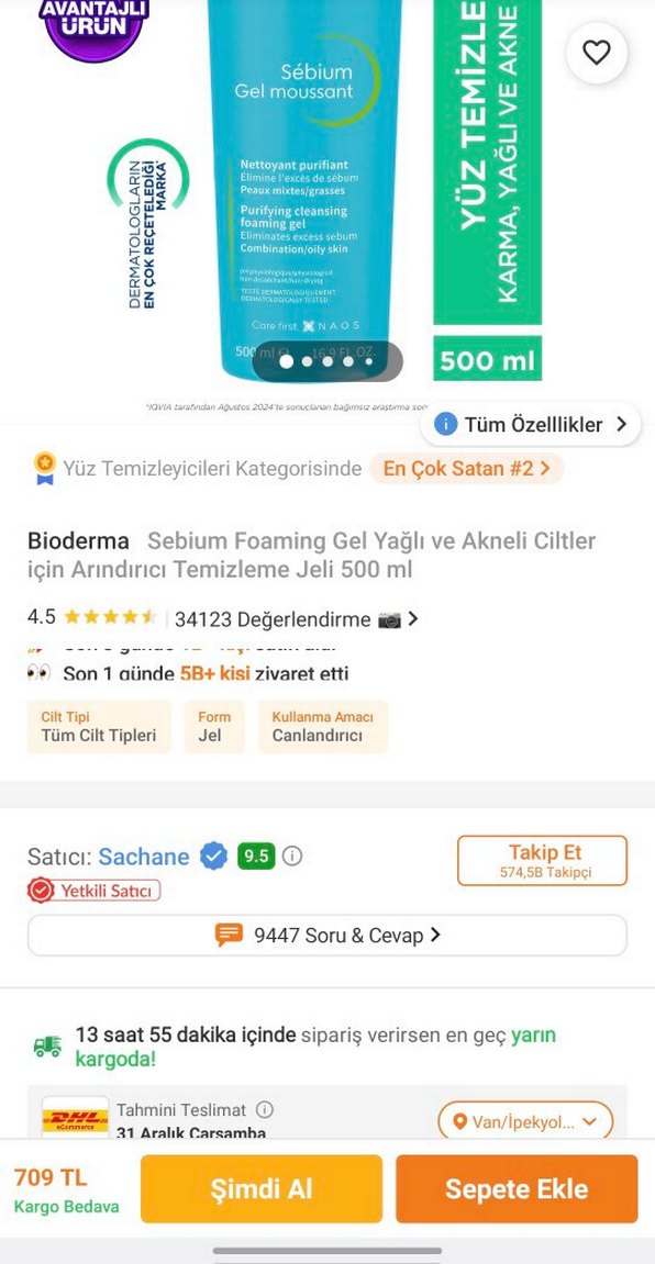 Sébium Köpüren Temizleyici Jel - Görsel 3