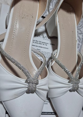 Beyaz Klasik Dolgu Topuklu Kadın Abiye Ayakkabı - Görsel 2