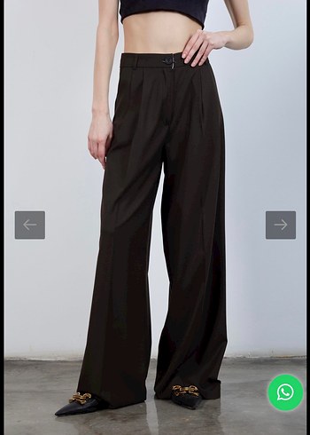 Zara Siyah Rahat Kesim Kadın Kumaş Pantolon
