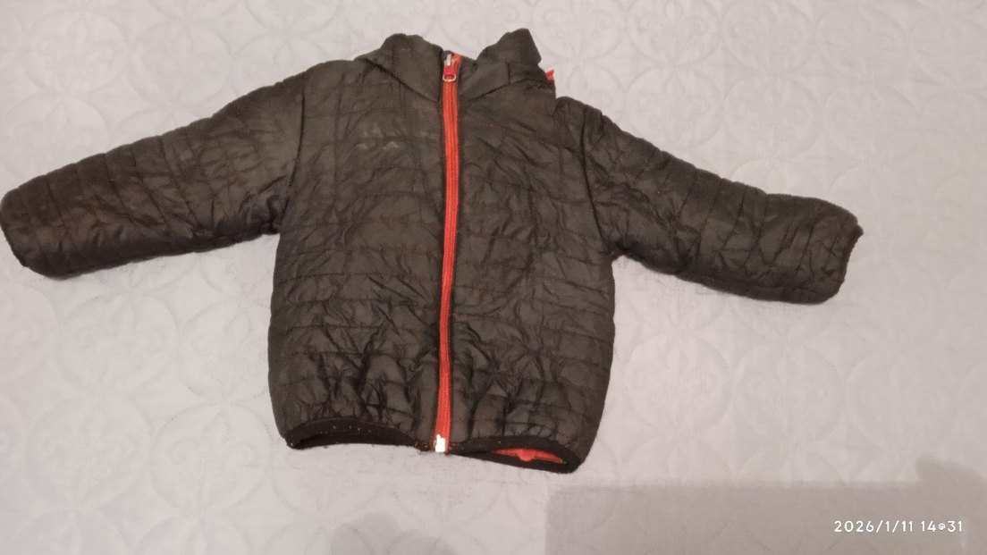 Erkek Çocuk Siyah Fermuarlı Mont - Görsel 2