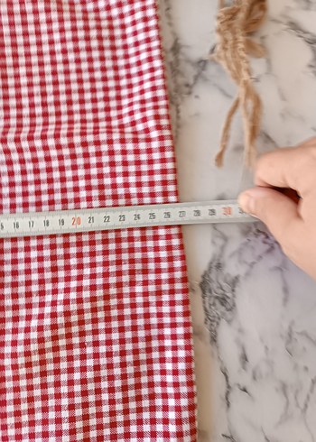  Beden kırmızı Renk Ekose tahıl kesesi torbası