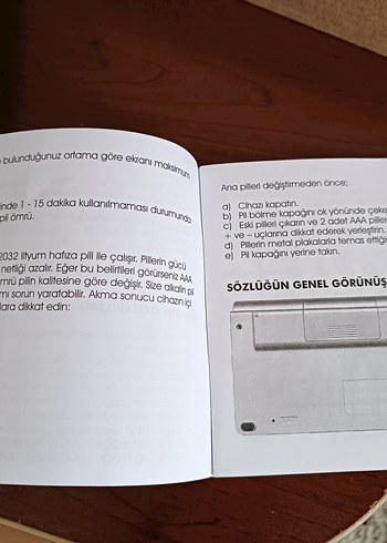 Mavi Elektronik Sözlük ve Çeviri Cihazı - Görsel 9