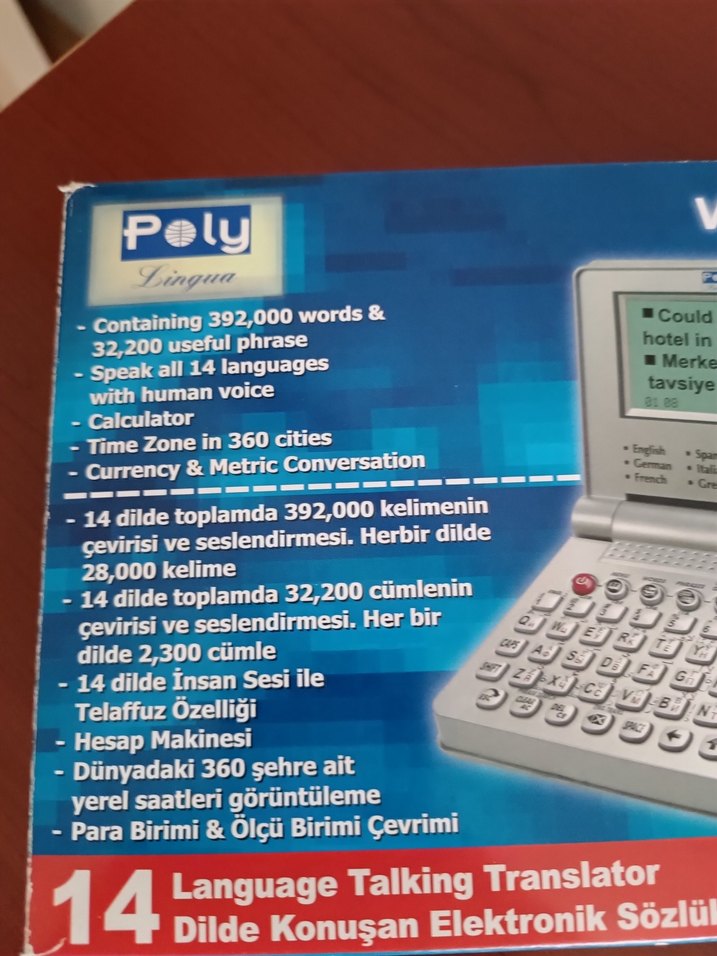 Mavi Elektronik Sözlük ve Çeviri Cihazı - Görsel 5