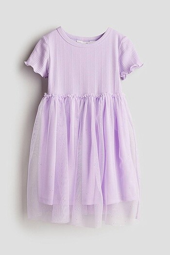 H&M tüllü simli elbise