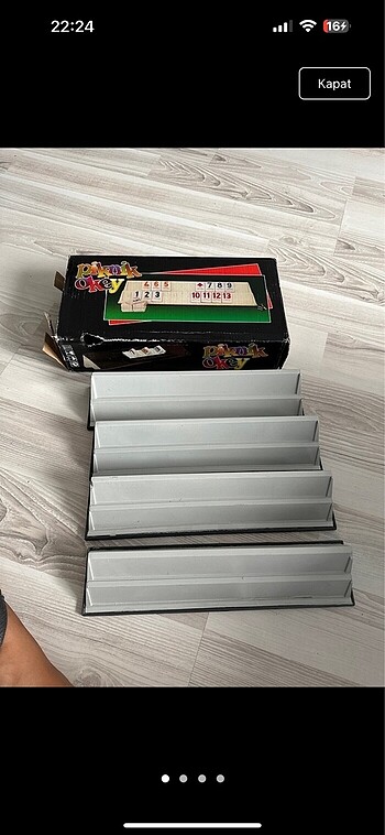 Plastik Piknik mini Okey Takımı 6x32cm