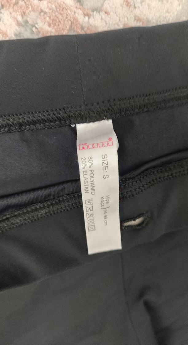 Kom marka Sarı Şeritli Siyah Erkek mayo S beden - Görsel 3