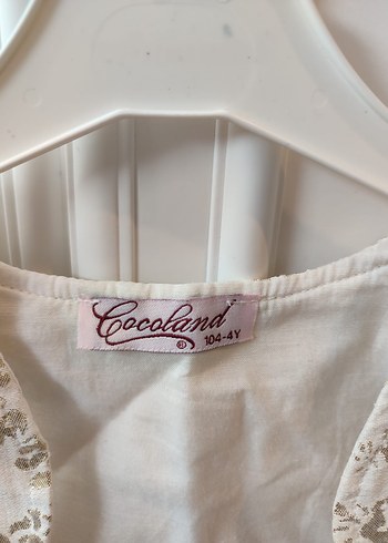 Kız Çocuk Krem Yaldızlı Kolsuz Bolero 4 yaş - Görsel 3