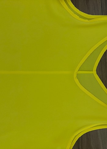 Sarı kısa kol bluz - Görsel 2