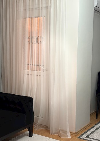 Beyaz Düz Tül Perde - Görsel 7