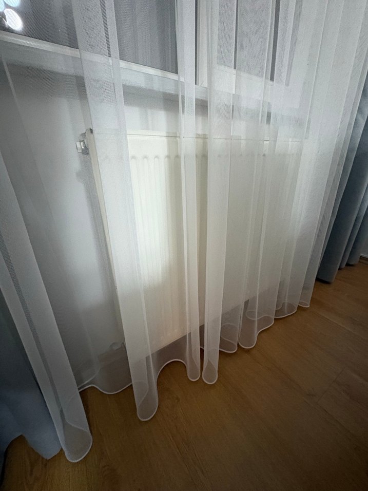 Beyaz Düz Tül Perde - Görsel 2