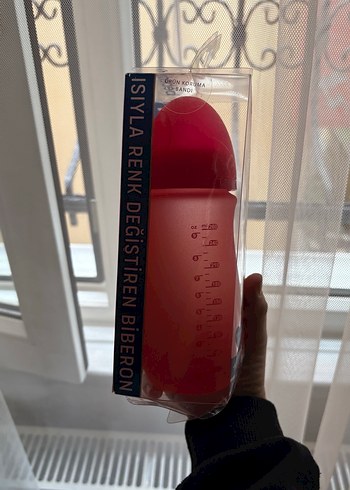 bébédor Kırmızı Bebek Biberonu isiyla renk degistiren biberon - Görsel 3