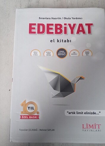 Limit AYT EDEBİYAT El kitabı notlarla dolu el kitabı Yeni Sıfır 
