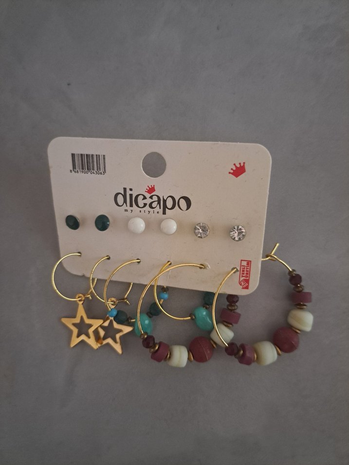 Bohem Çok Renkli Boncuklu Kadın Küpeleri - Görsel 2