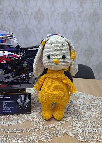 Sarı Örgü Tavşan - Görsel 2