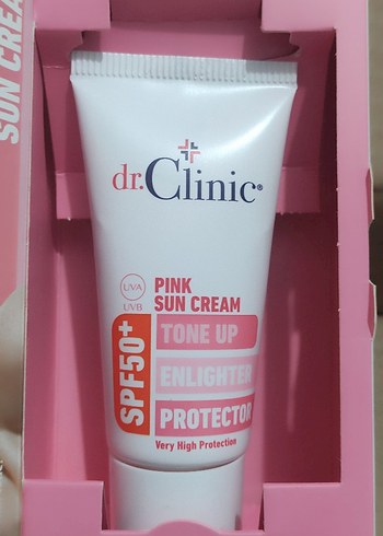 dr.Clinic Pembe Tonlandırıcı Güneş Kremi SPF50+