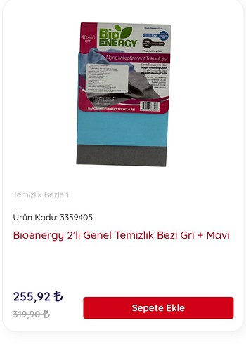temizlik bezi ikili paket