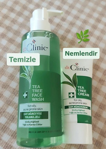 Dr. Clinic Çay Ağacı Yüz Yıkama Jeli ve Krem