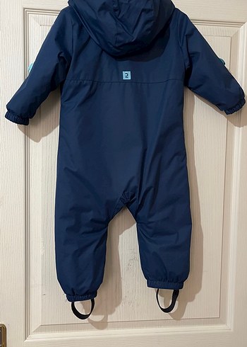 Decathlon Koyu Mavi Fermuarlı Kayak Tulumu