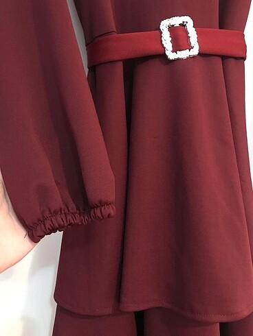 40 Beden bordo Renk Günlük ve gece elbisesi