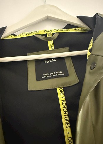 Haki  Yağmurluk Kemerli - Görsel 4