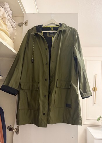Haki  Yağmurluk Kemerli - Görsel 3