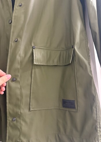 Haki  Yağmurluk Kemerli - Görsel 5