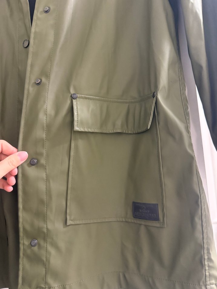 Haki  Yağmurluk Kemerli - Görsel 5