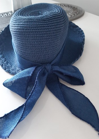 Lacivert Pilili Bohem Kadın Şapka - Görsel 3