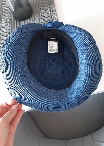 Lacivert Pilili Bohem Kadın Şapka - Görsel 6