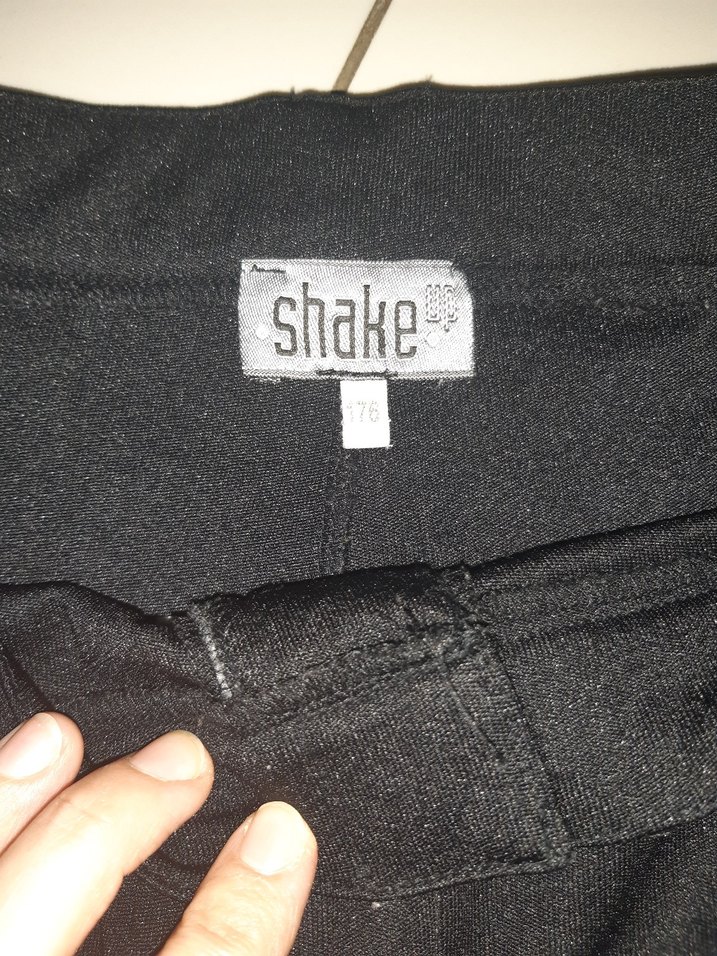 Siyah Kadın Kumaş Pantolon Rahat Kesim - Görsel 3