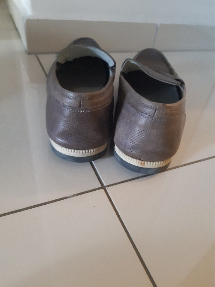 Gri Deri Erkek Loafer - Görsel 3