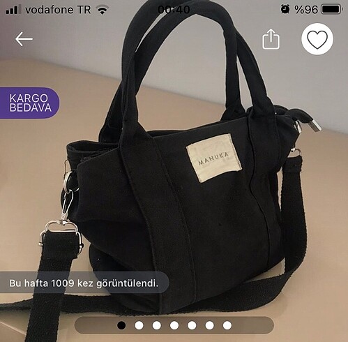 Manuka kanvas çanta
