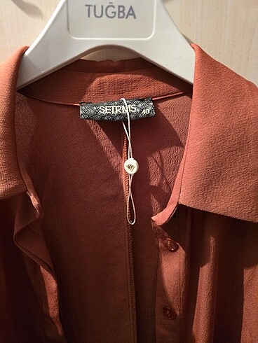 40 Beden bordo Renk Tunik gomlek