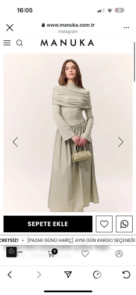 Manuka Uzun Elbise - Görsel 2